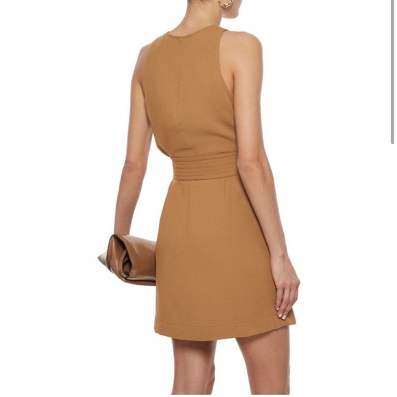 Joie Belted Puck Tan Mini Dress XL - Picture 2 of 7